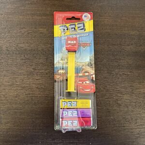 PEZ Cars Candy Dispenser Disney Pixar Lightning McQueen Collectible NEW in Box
